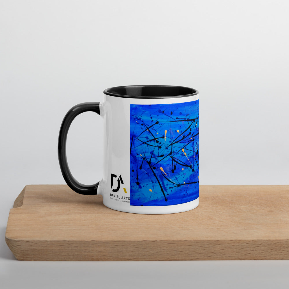 Mug -Vibrant Coral Sea Artwork by Joanne Daniel
