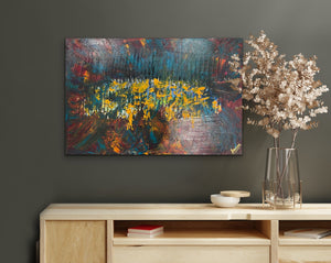 Wonders (61 cm x 91 cm)Textured Abstract Painting by Joanne Daniel