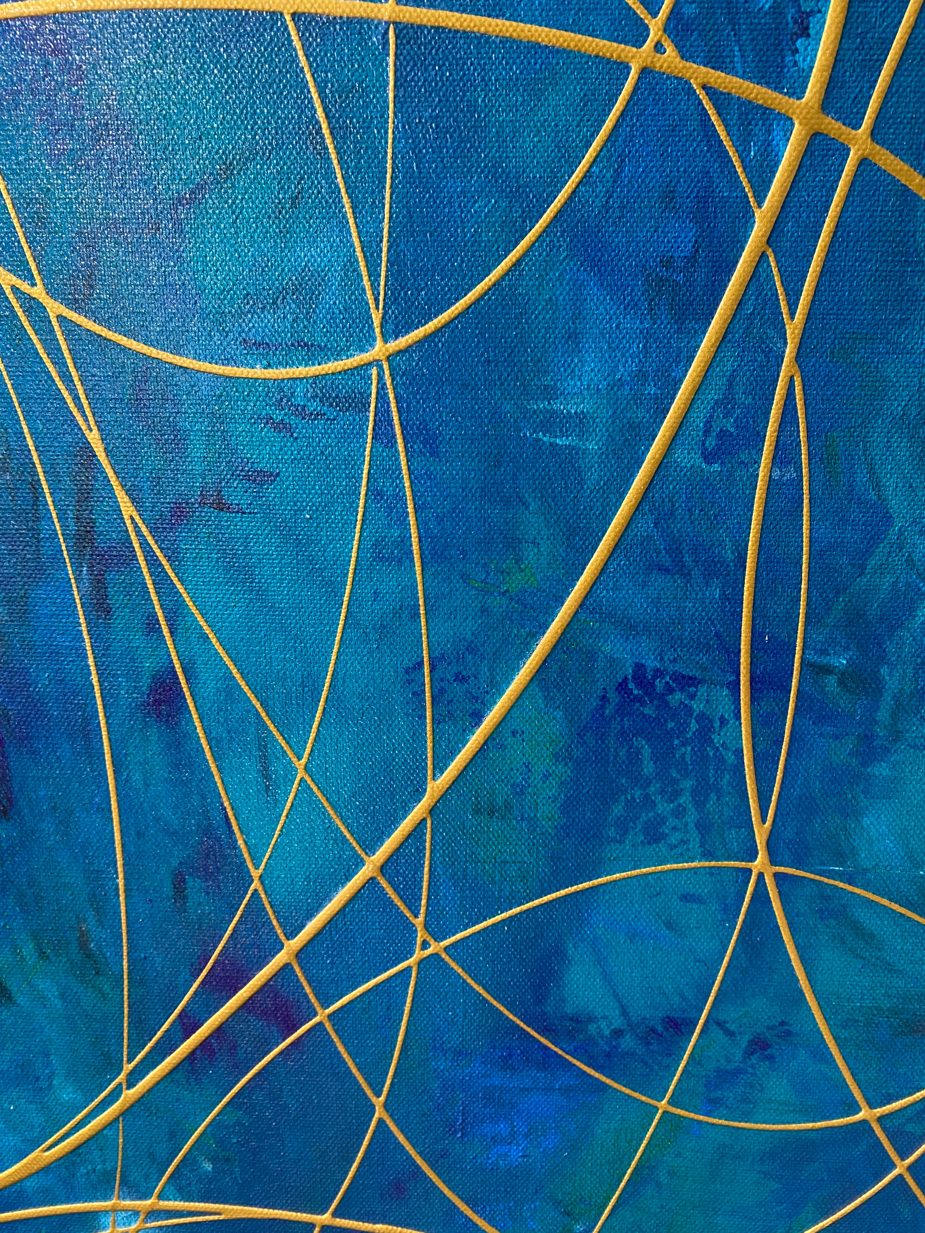 Hope Collection- Hope No 9 (121.8 cm x 182.8 cm) Abstract Painting by Joanne Daniel