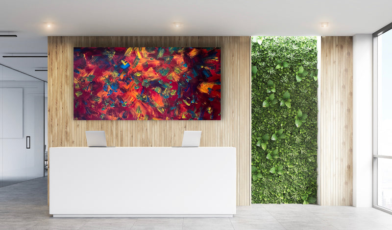 Heat Wave (182cm x 91cm) Original Abstract Painting by Australian Artist Joanne Daniel