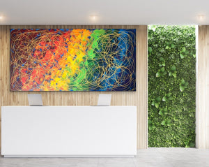The Promise Collection- The Promise No. 2 (91 cm x 182 cm)Textured Abstract Painting