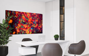 Heat Wave (182cm x 91cm) Original Abstract Painting by Australian Artist Joanne Daniel