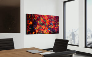 Heat Wave (182cm x 91cm) Original Abstract Painting by Australian Artist Joanne Daniel