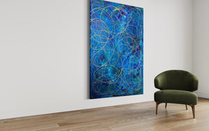 Hope Collection- Hope No 9 (121.8 cm x 182.8 cm) Abstract Painting by Joanne Daniel