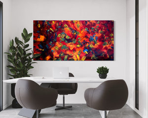 Heat Wave (182cm x 91cm) Original Abstract Painting by Australian Artist Joanne Daniel