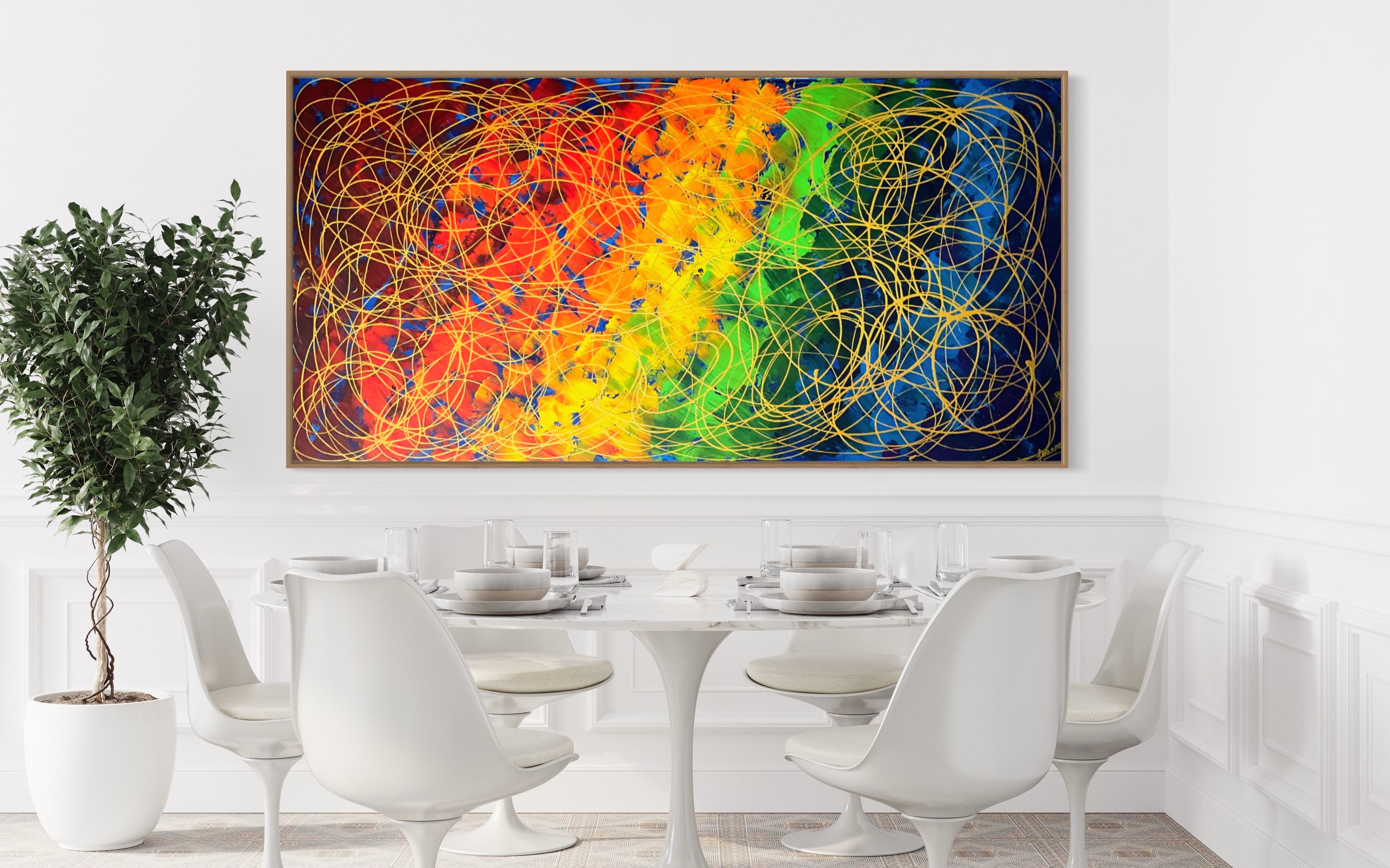 The Promise Collection- The Promise No. 2 (91 cm x 182 cm)Textured Abstract Painting