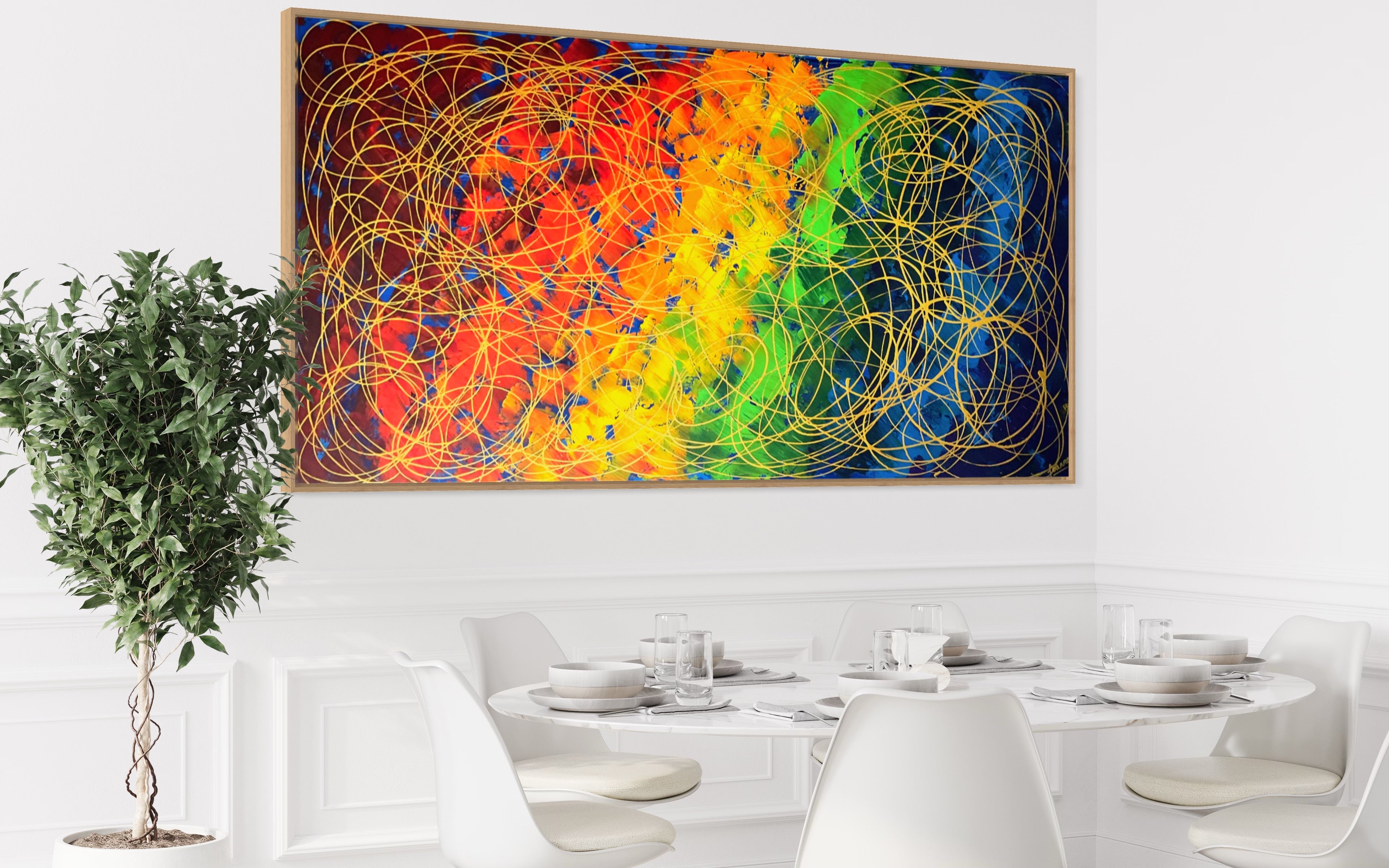 The Promise Collection- The Promise No. 2 (91 cm x 182 cm)Textured Abstract Painting