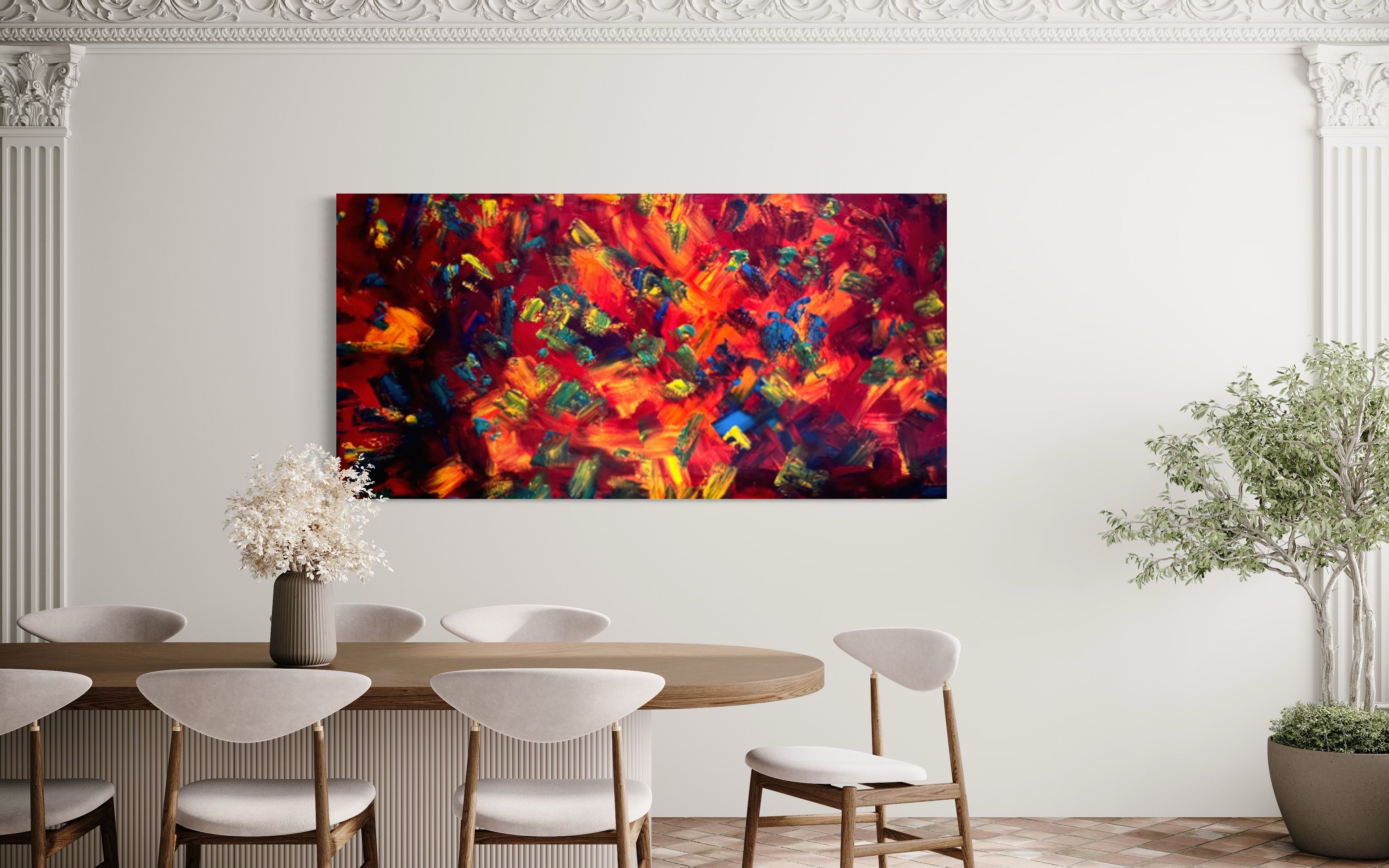 Heat Wave (182cm x 91cm) Original Abstract Painting by Australian Artist Joanne Daniel