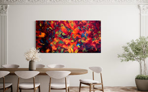 Heat Wave (182cm x 91cm) Original Abstract Painting by Australian Artist Joanne Daniel