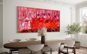 Summer Sunrise (91 cm x 182 cm)Textured Abstract Painting