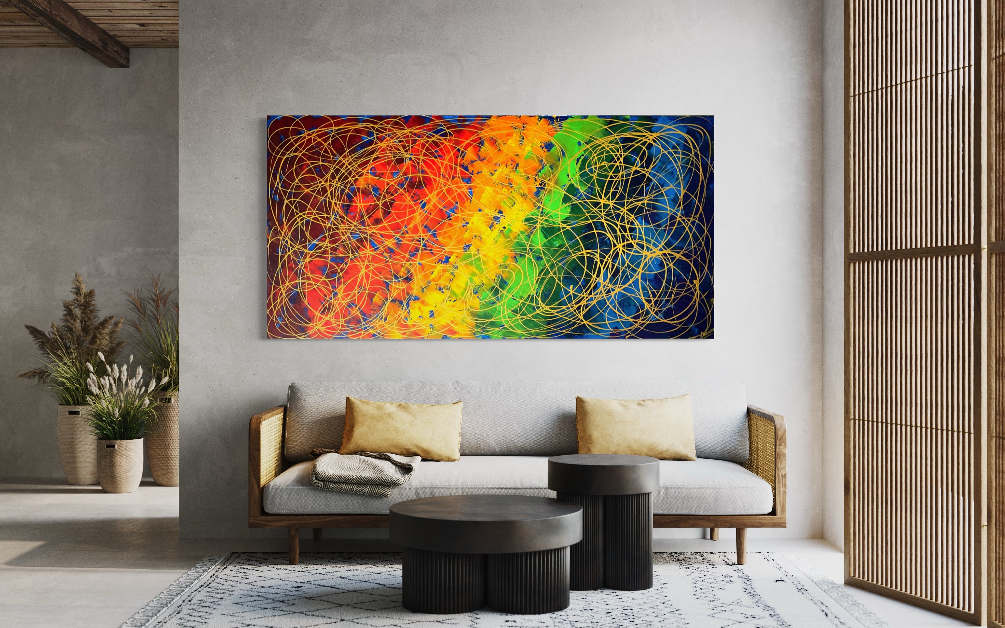 The Promise Collection- The Promise No. 2 (91 cm x 182 cm)Textured Abstract Painting