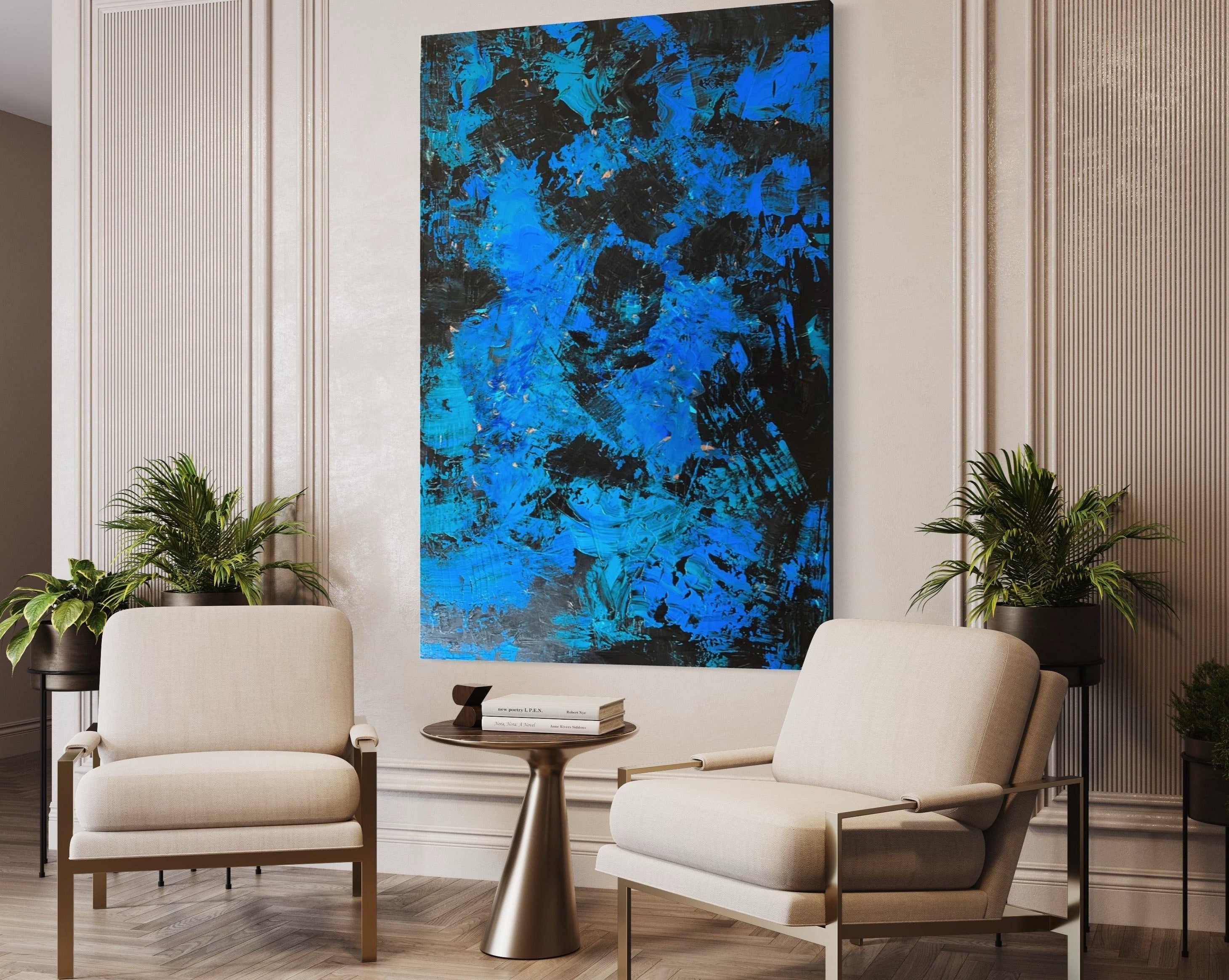 Blooming (121.8 cm x 182.8 cm) Original Abstract Painting by Joanne Daniel