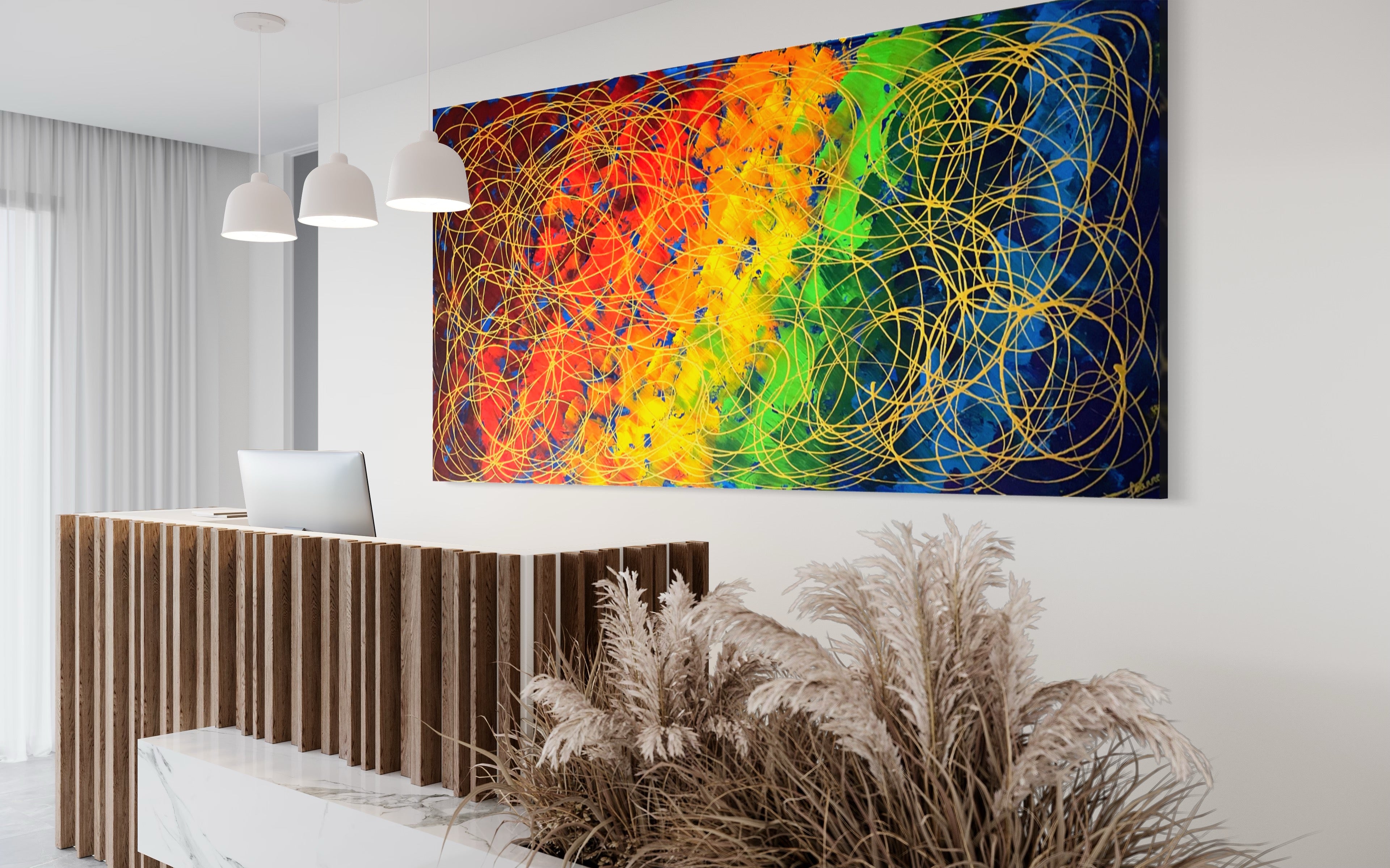 The Promise Collection- The Promise No. 2 (91 cm x 182 cm)Textured Abstract Painting