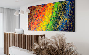The Promise Collection- The Promise No. 2 (91 cm x 182 cm)Textured Abstract Painting