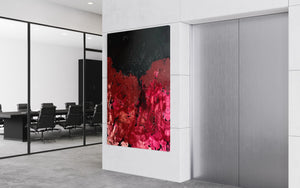 Red Violet 121.8 cm x 182.8 cm Violet Textured Abstract Painting