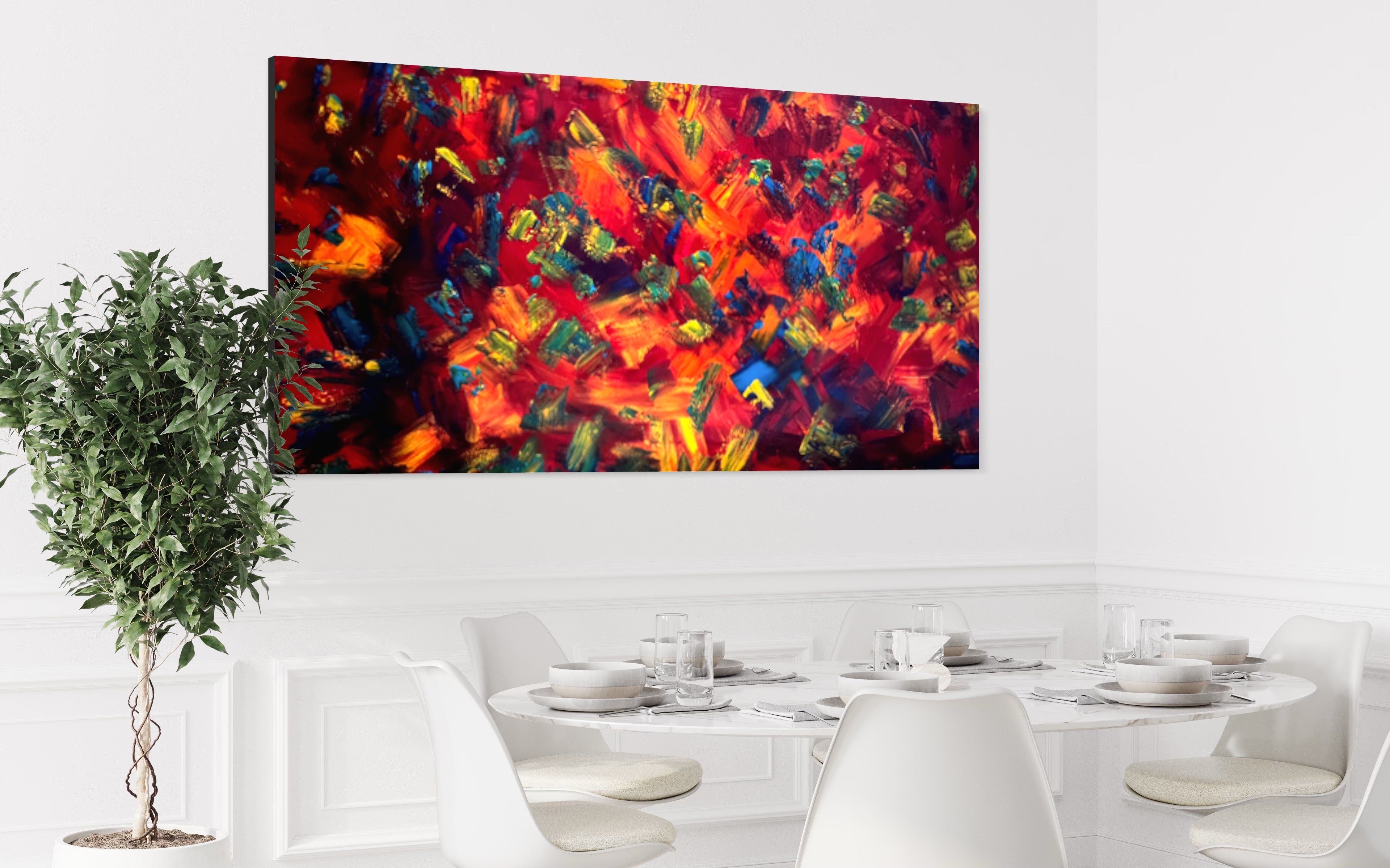 Heat Wave (182cm x 91cm) Original Abstract Painting by Australian Artist Joanne Daniel