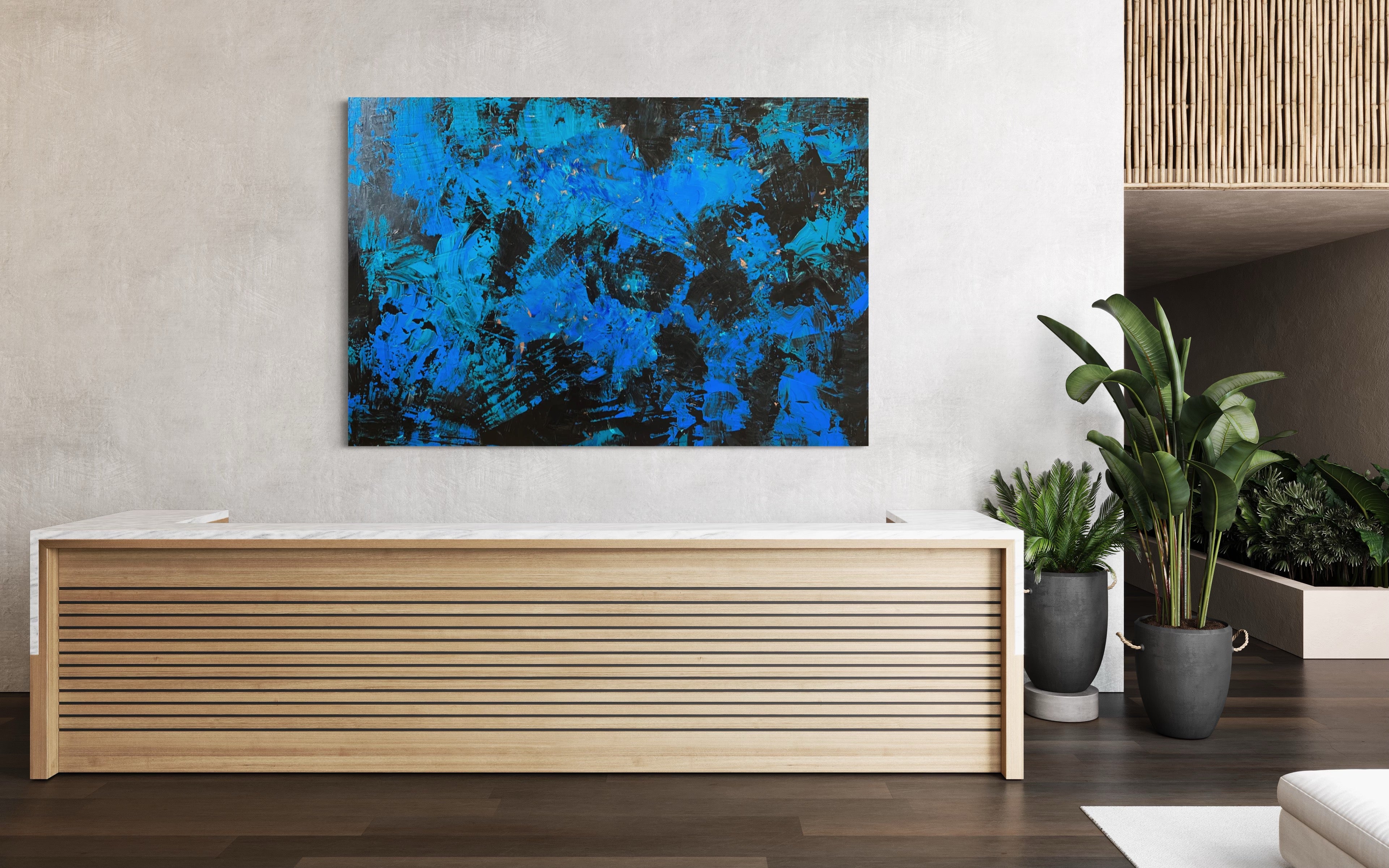 Blooming (121.8 cm x 182.8 cm) Original Abstract Painting by Joanne Daniel