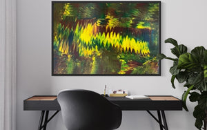 Colour Waves Number 2  (61 cm x 91 cm)Textured Abstract Painting by Joanne Daniel