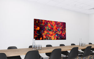 Heat Wave (182cm x 91cm) Original Abstract Painting by Australian Artist Joanne Daniel