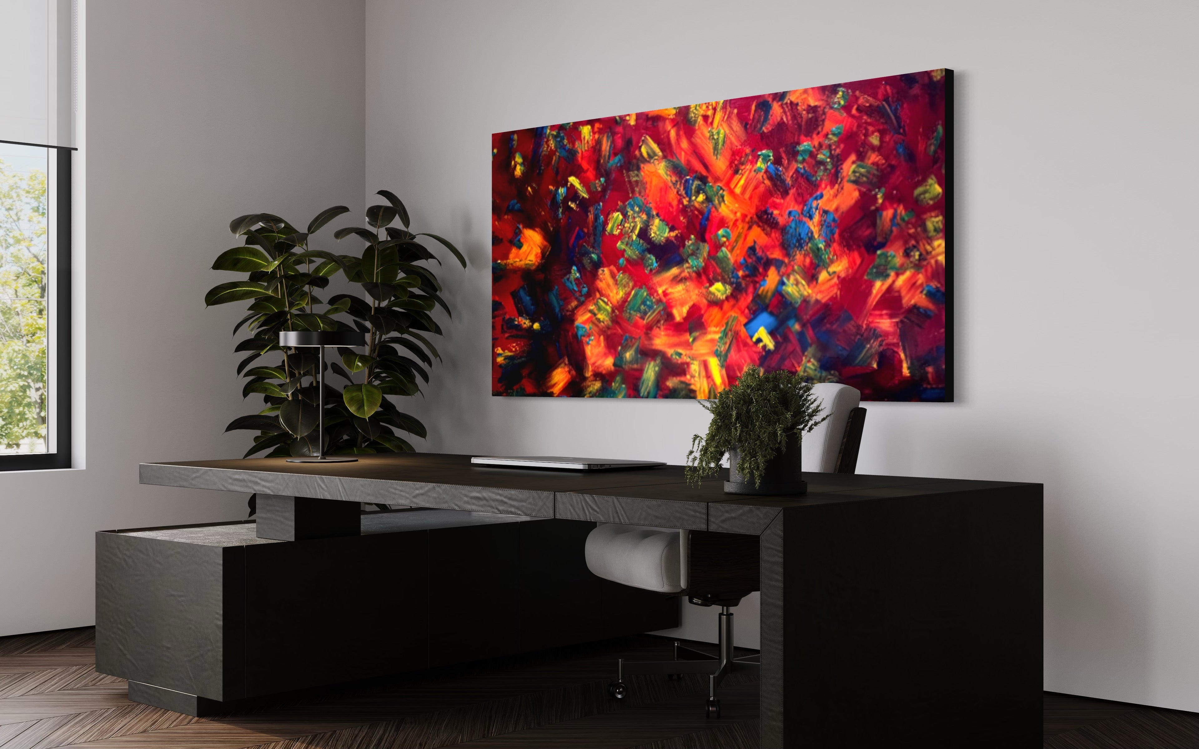 Heat Wave (182cm x 91cm) Original Abstract Painting by Australian Artist Joanne Daniel