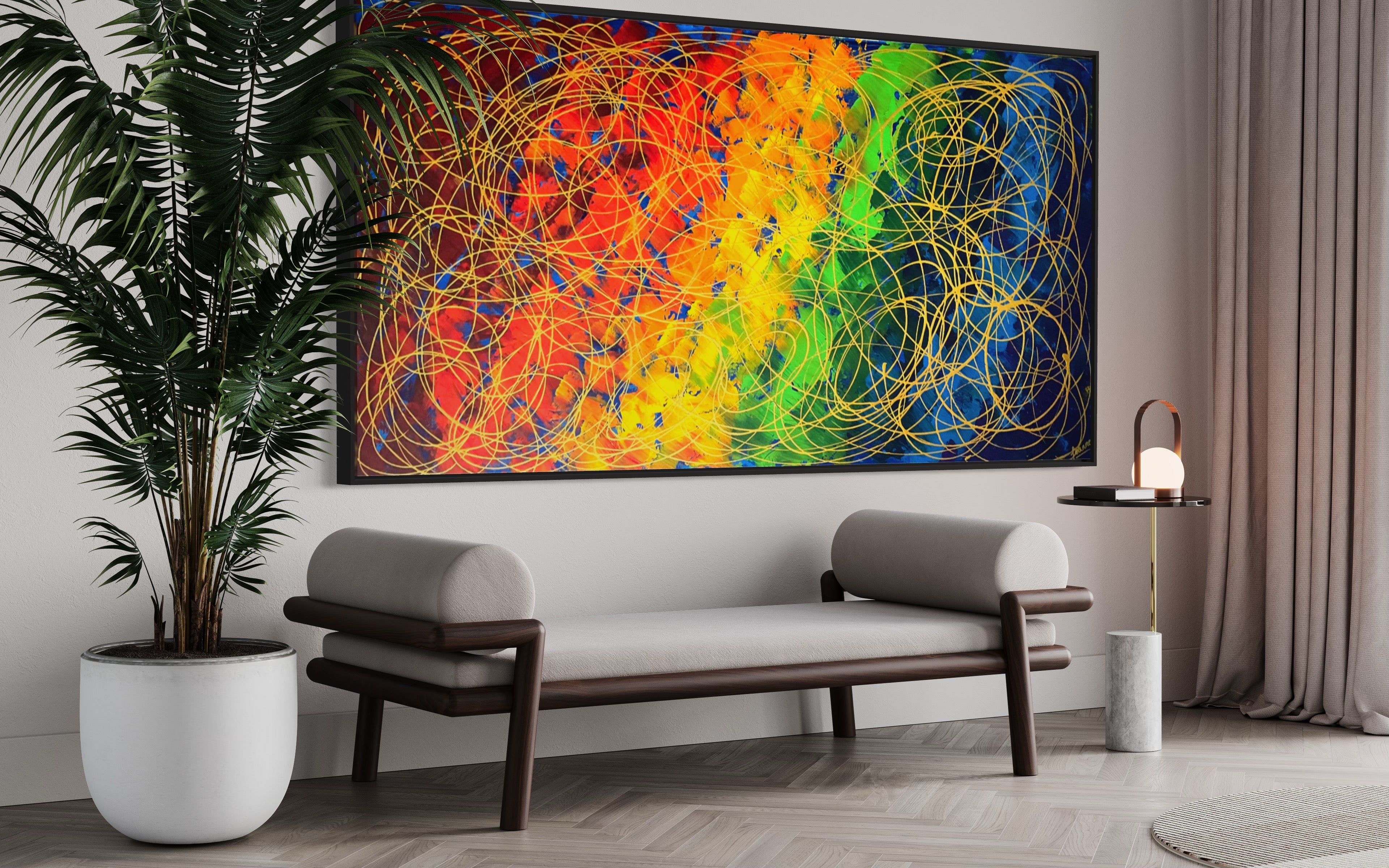 The Promise Collection- The Promise No. 2 (91 cm x 182 cm)Textured Abstract Painting