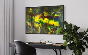 Colour Waves Number 2  (61 cm x 91 cm)Textured Abstract Painting by Joanne Daniel