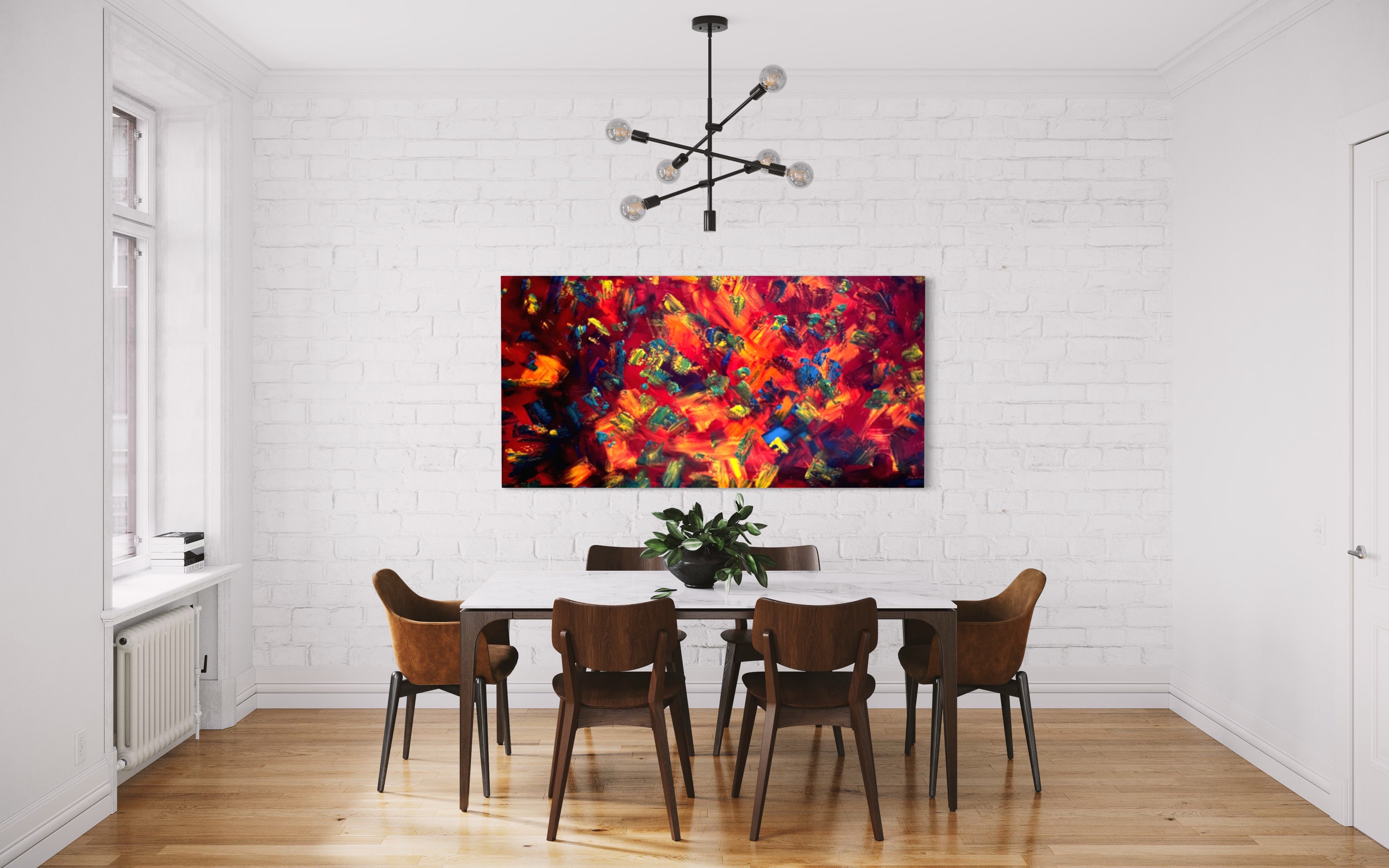Heat Wave (182cm x 91cm) Original Abstract Painting by Australian Artist Joanne Daniel