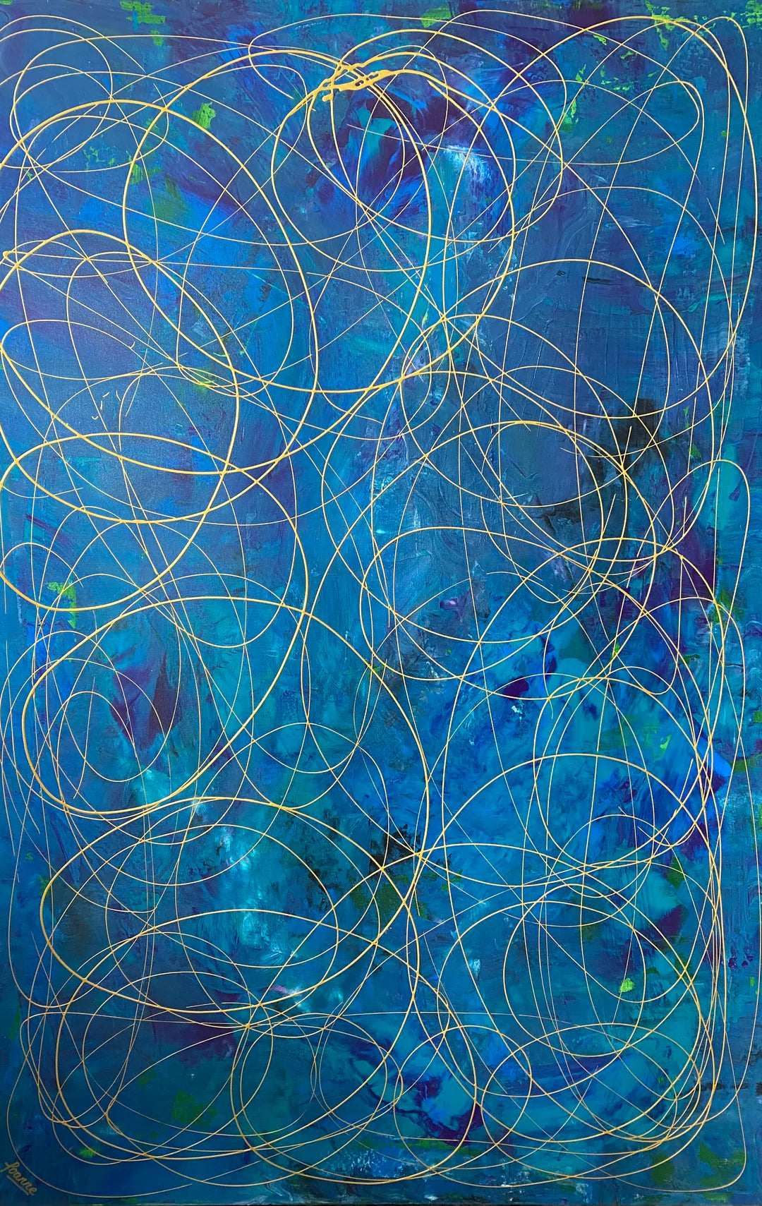 Hope Collection- Hope No 9 (121.8 cm x 182.8 cm) Abstract Painting by Joanne Daniel