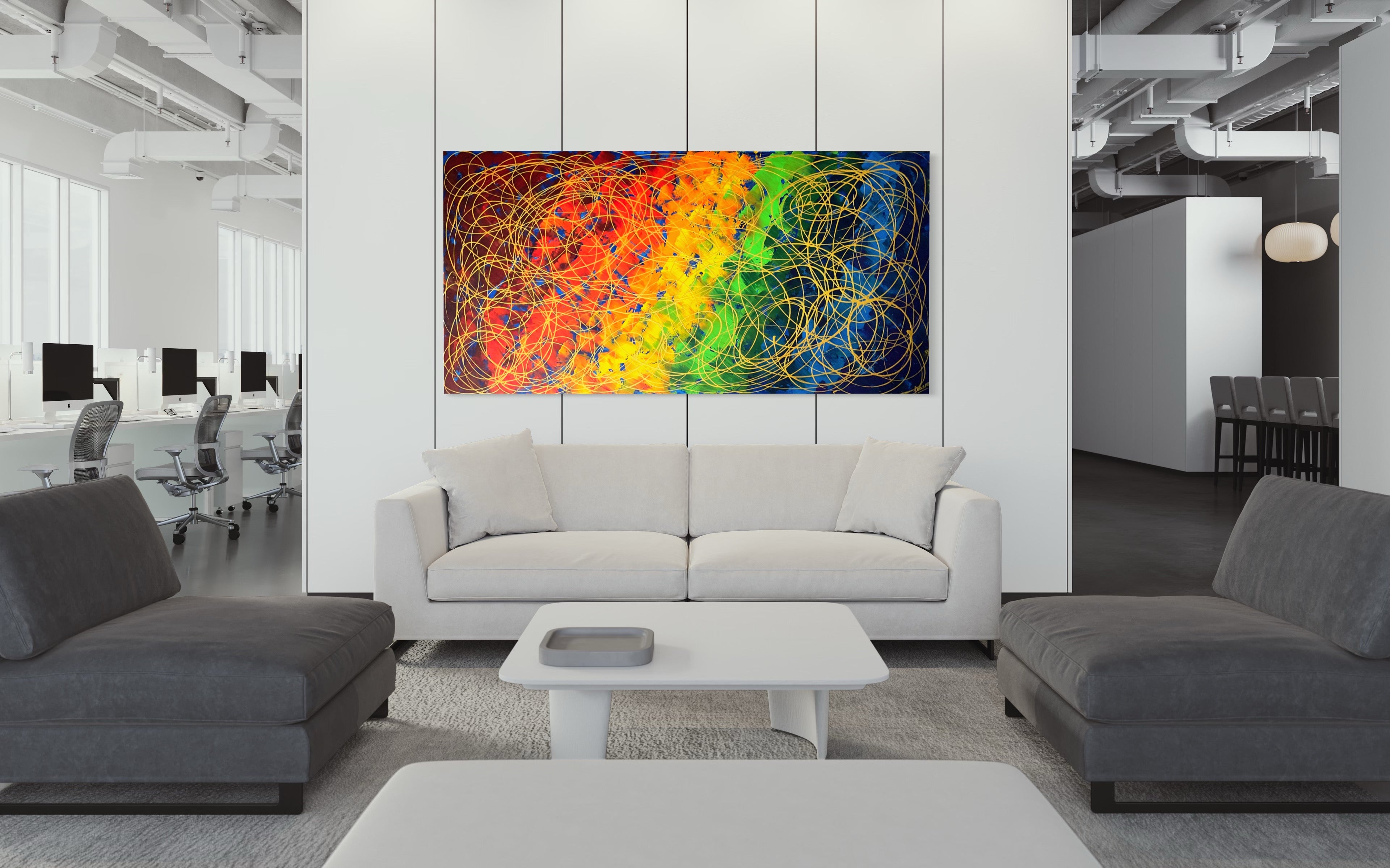 The Promise Collection- The Promise No. 2 (91 cm x 182 cm)Textured Abstract Painting