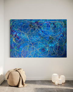 Hope Collection- Hope No 9 (121.8 cm x 182.8 cm) Abstract Painting by Joanne Daniel