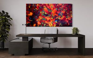 Heat Wave (182cm x 91cm) Original Abstract Painting by Australian Artist Joanne Daniel