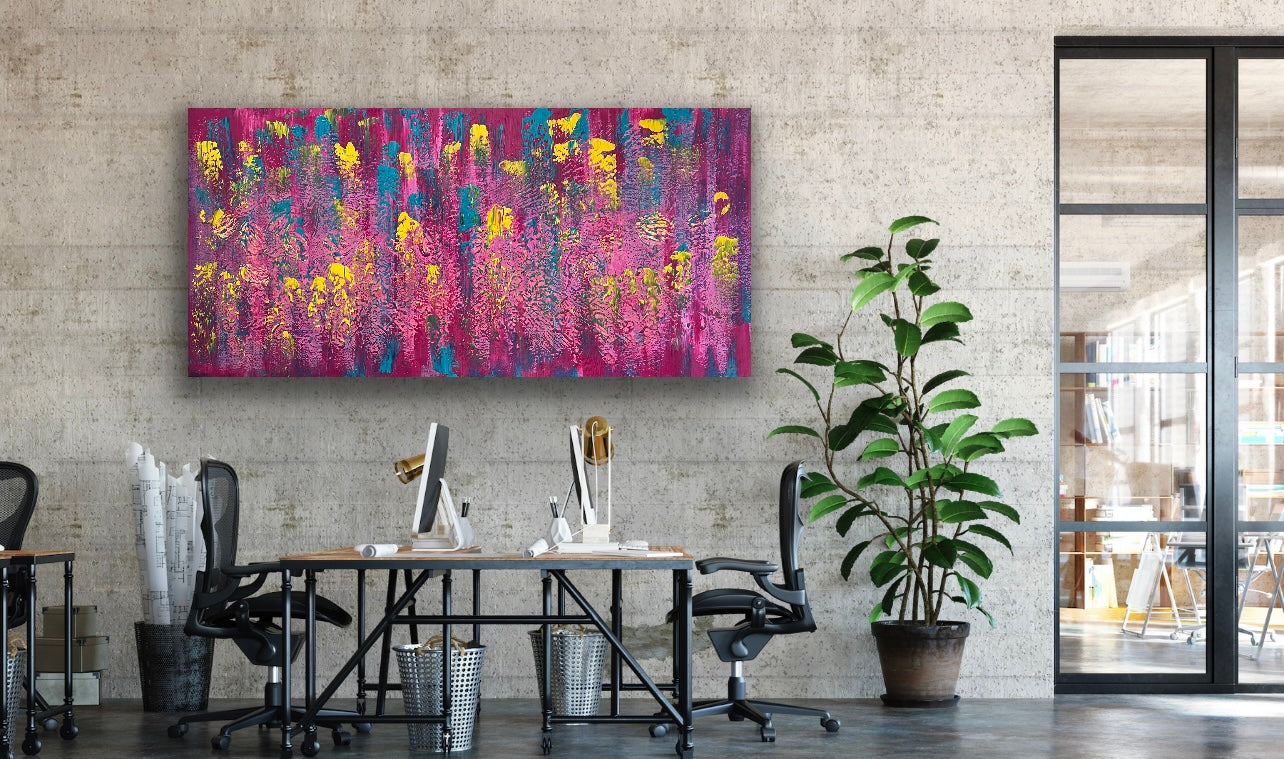 Pink Paradise (61 cm x 122cm) by Joanne Daniel
