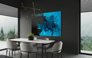 Deep Southern Ocean 121.8 cm x 182.8 cm Light Blue Textured Abstract Painting