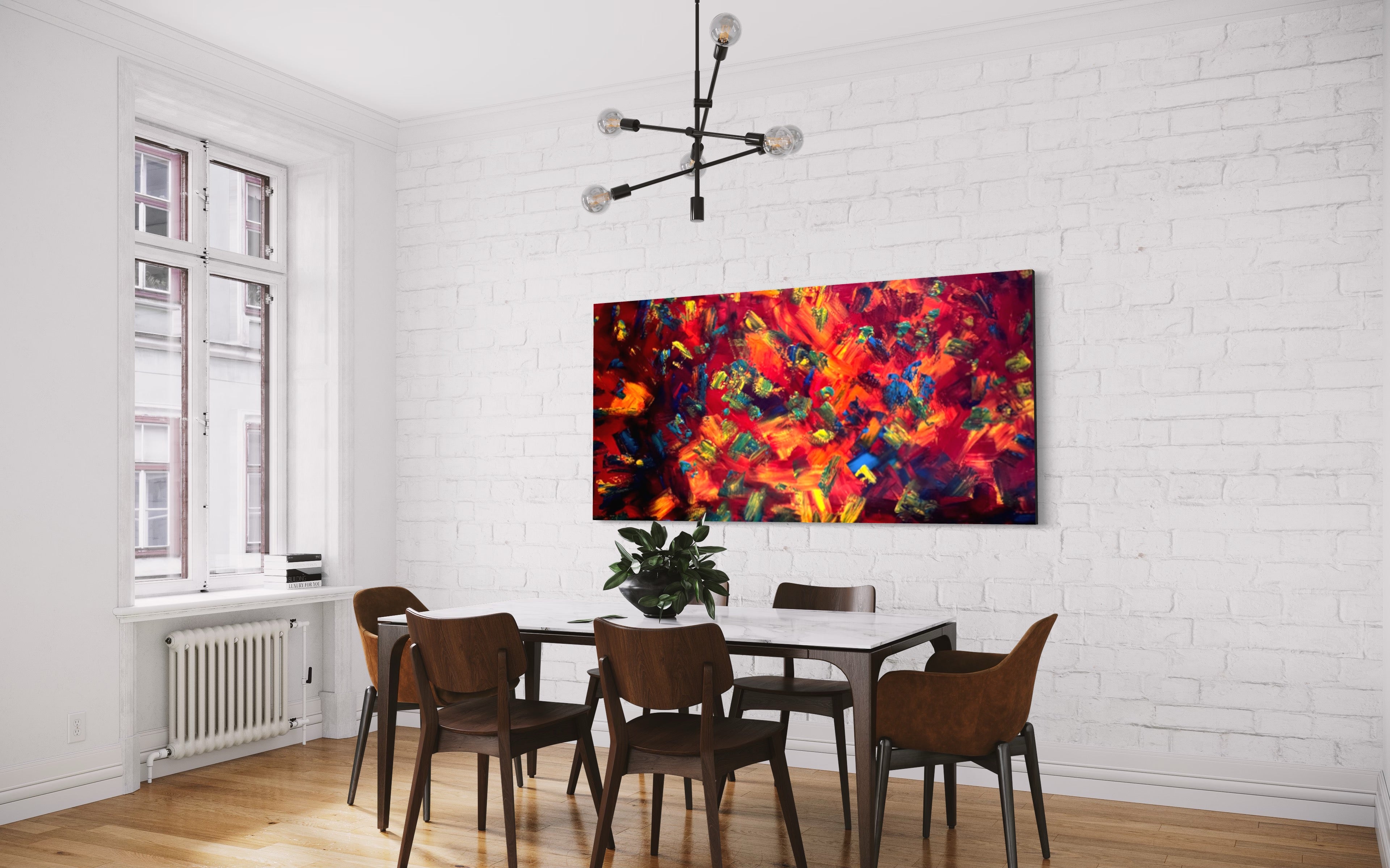 Heat Wave (182cm x 91cm) Original Abstract Painting by Australian Artist Joanne Daniel