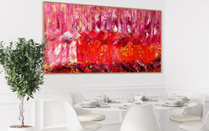 Summer Sunrise (91 cm x 182 cm)Textured Abstract Painting