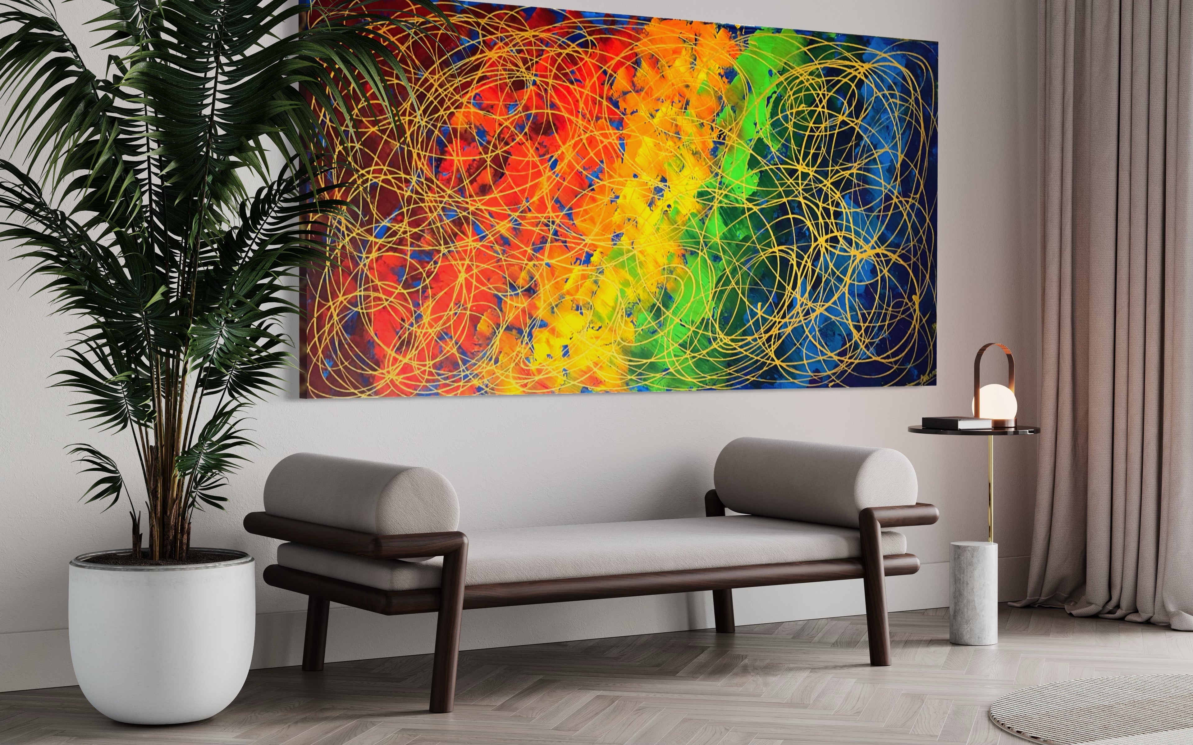 The Promise Collection- The Promise No. 2 (91 cm x 182 cm)Textured Abstract Painting