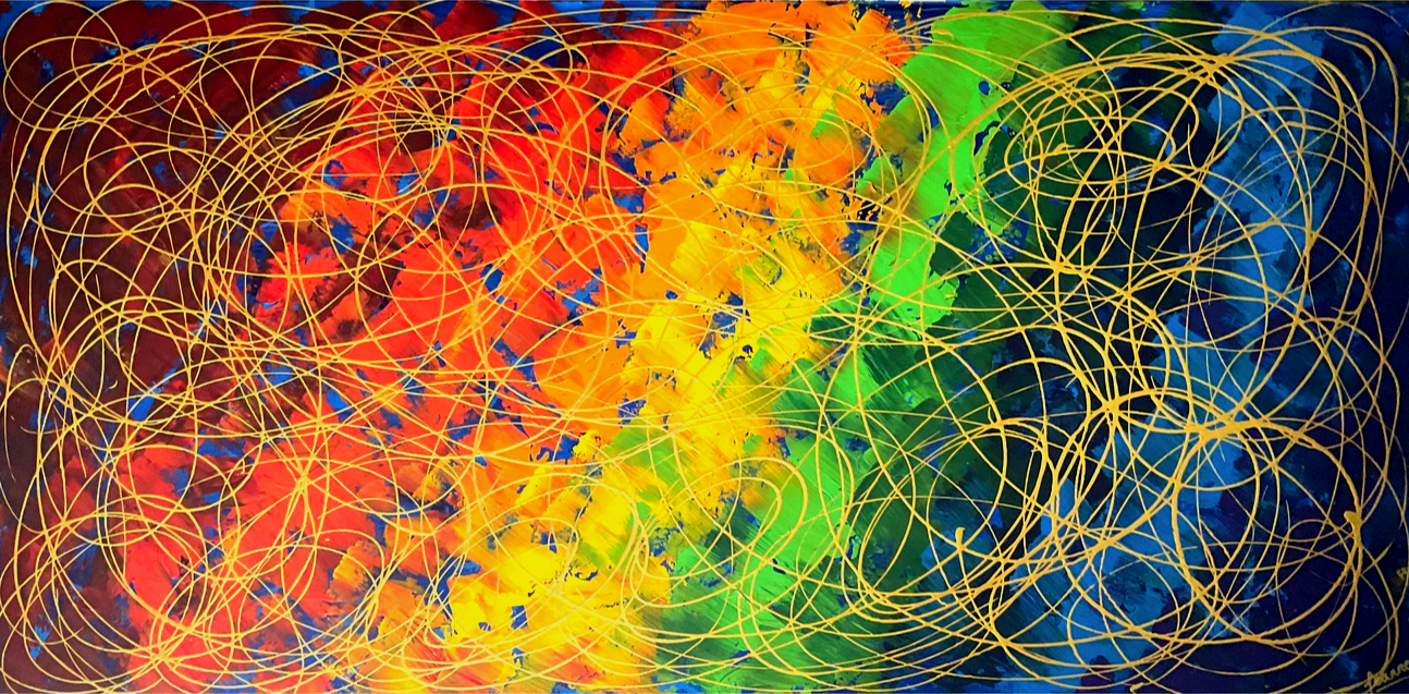 The Promise Collection- The Promise No. 2 (91 cm x 182 cm)Textured Abstract Painting