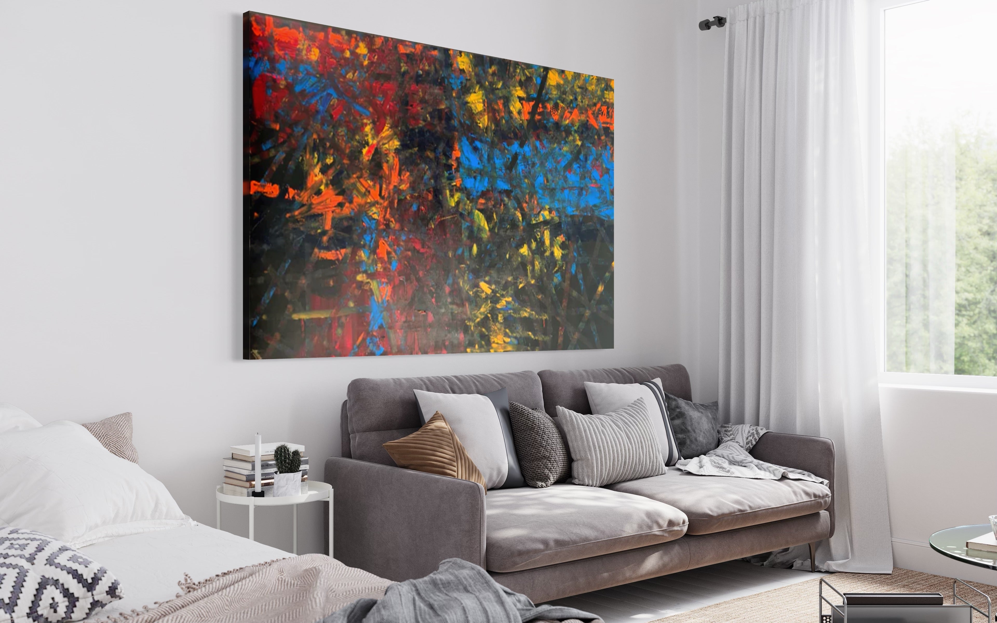 Freedom 121.8 cm x 182.8 cm Original Abstract Painting by Joanne Daniel