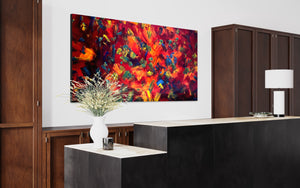 Heat Wave (182cm x 91cm) Original Abstract Painting by Australian Artist Joanne Daniel