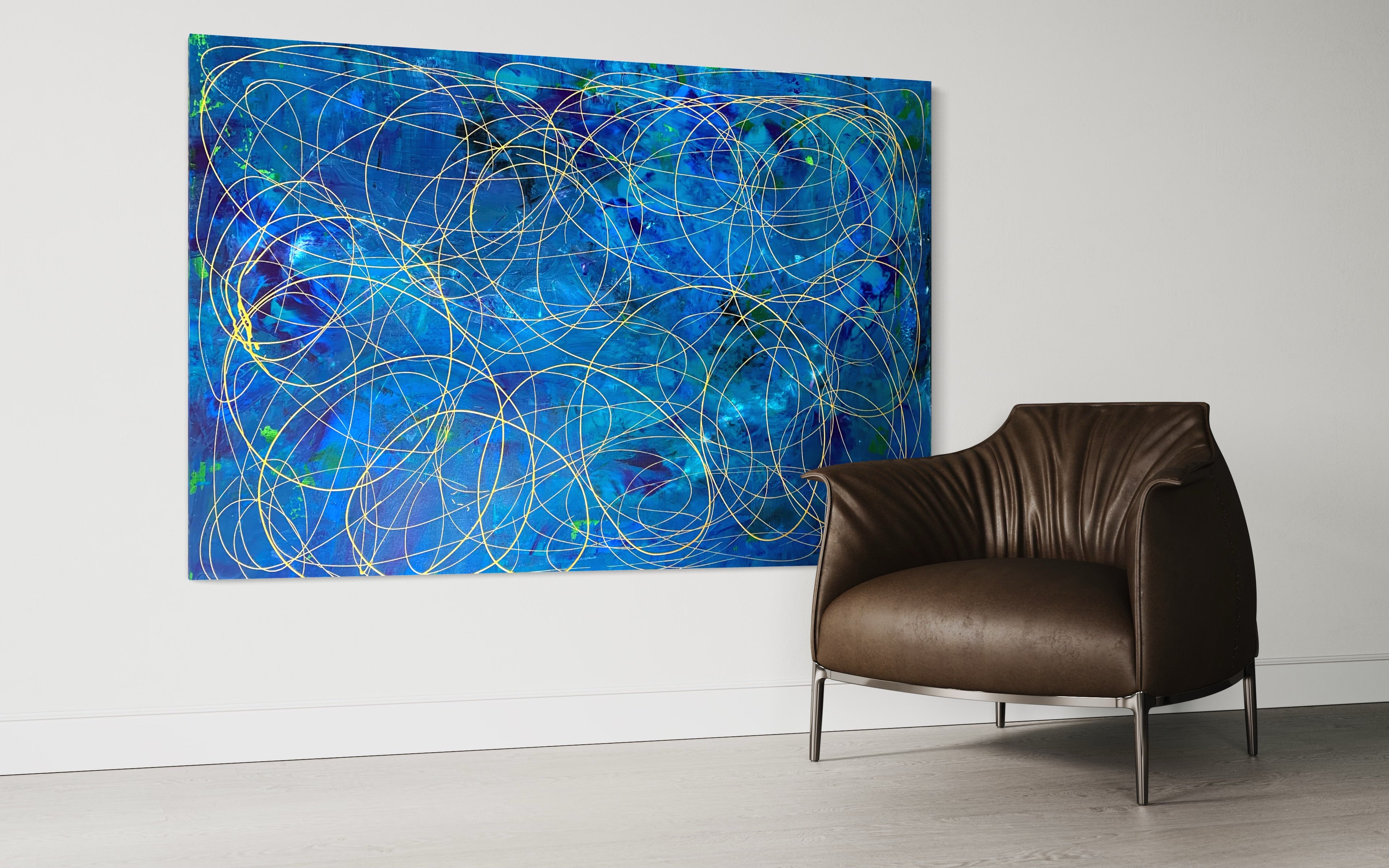 Hope Collection- Hope No 9 (121.8 cm x 182.8 cm) Abstract Painting by Joanne Daniel