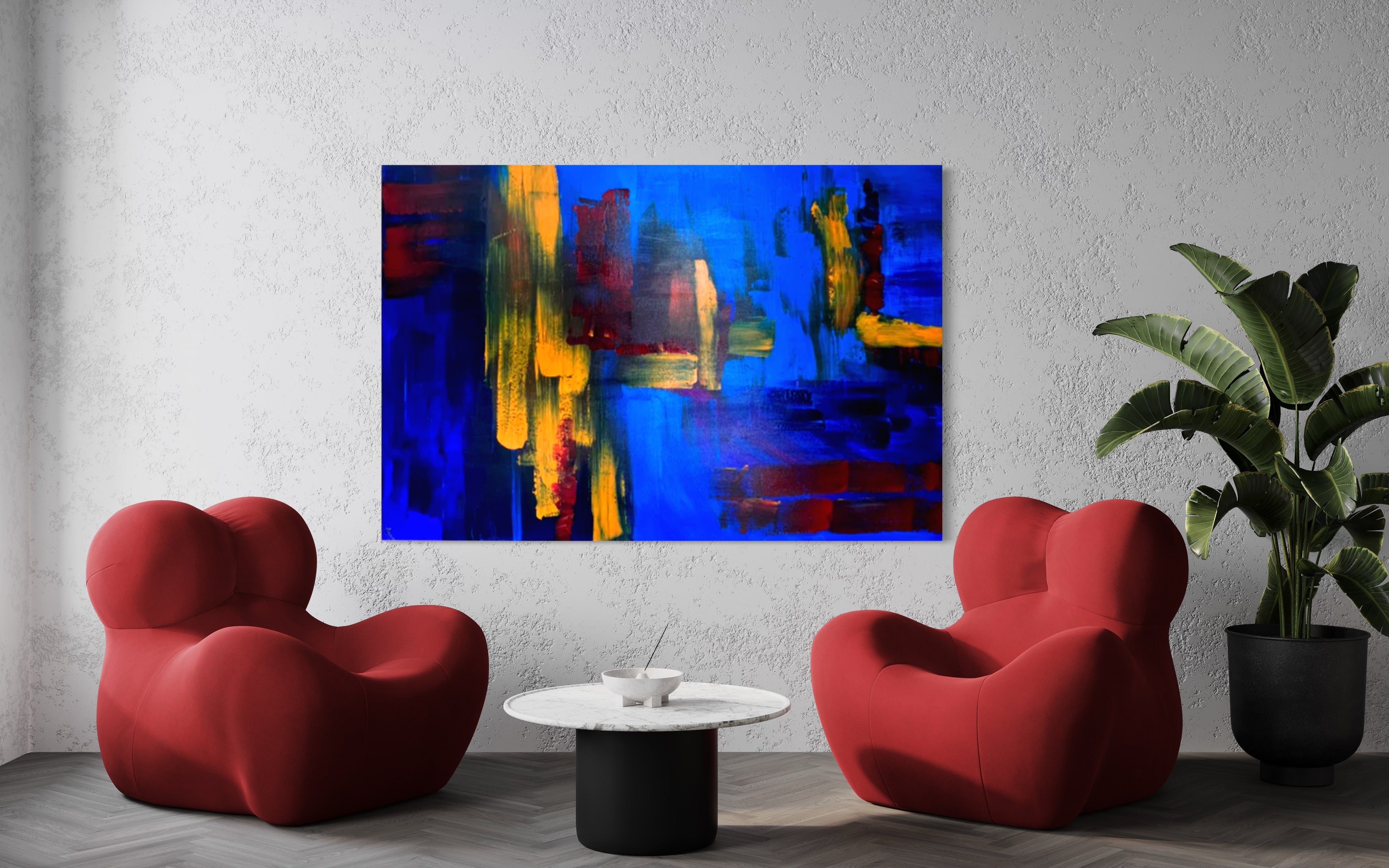 Endless 121.8 cm x 182.8 cm Abstract Painting by Joanne Daniel