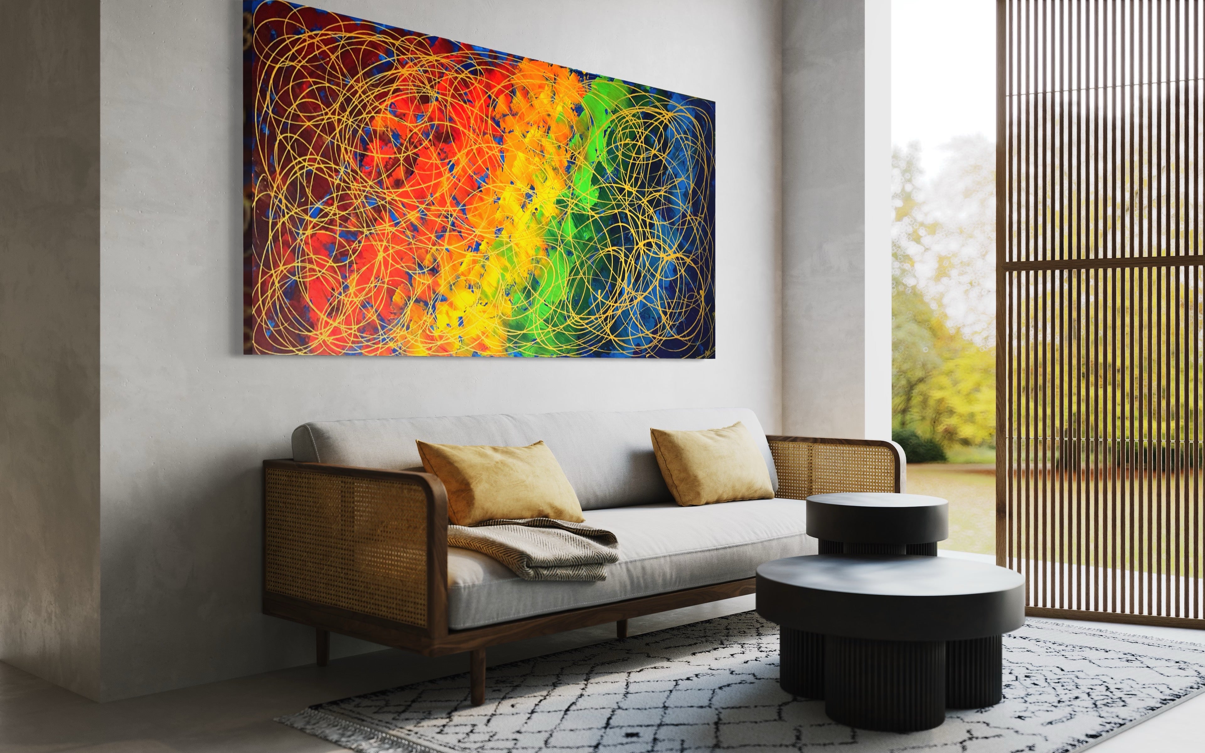 The Promise Collection- The Promise No. 2 (91 cm x 182 cm)Textured Abstract Painting