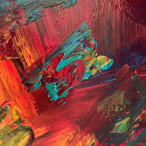Heat Wave (182cm x 91cm) Original Abstract Painting by Australian Artist Joanne Daniel