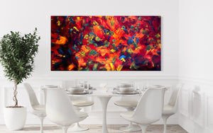 Heat Wave (182cm x 91cm) Original Abstract Painting by Australian Artist Joanne Daniel