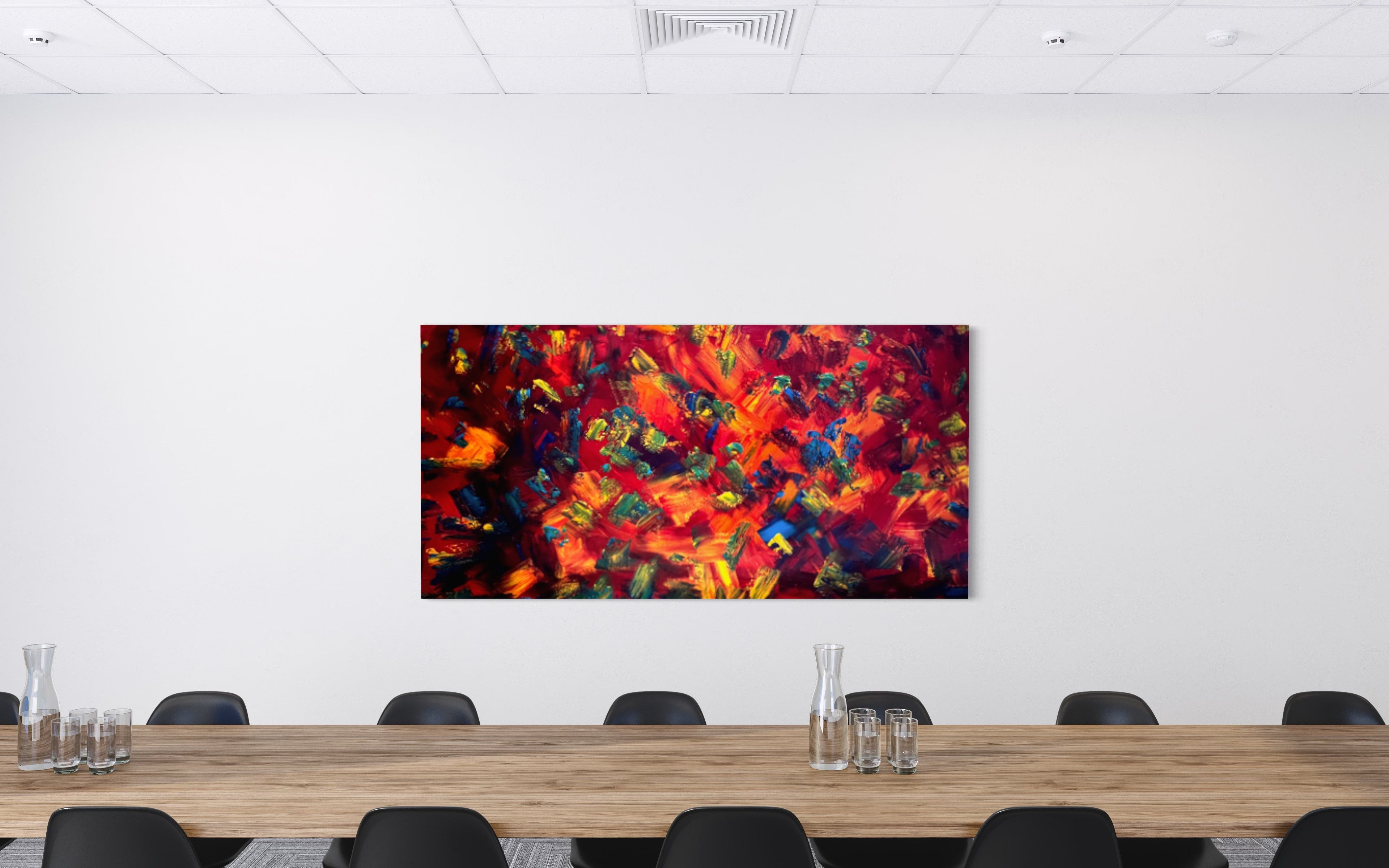 Heat Wave (182cm x 91cm) Original Abstract Painting by Australian Artist Joanne Daniel