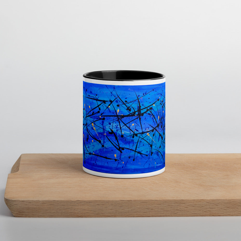 Mug -Vibrant Coral Sea Artwork by Joanne Daniel