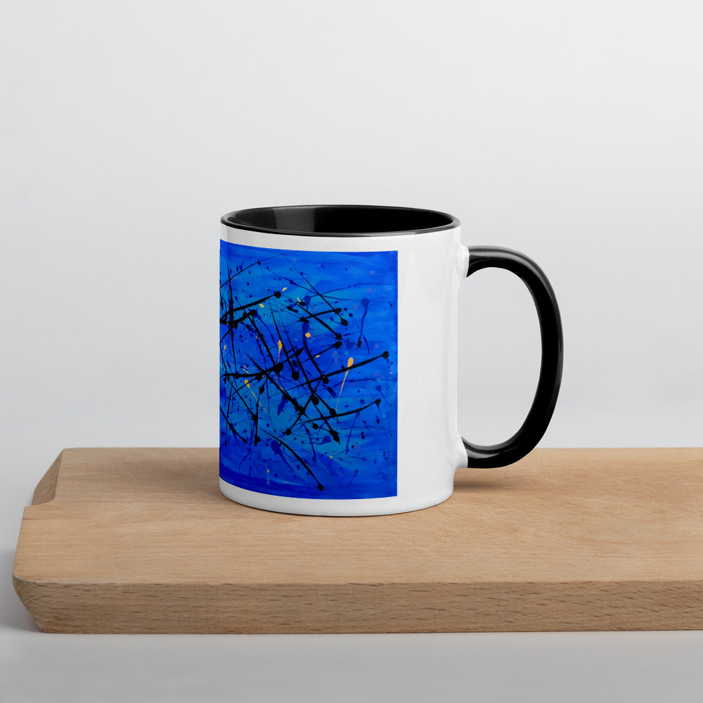 Mug -Vibrant Coral Sea Artwork by Joanne Daniel