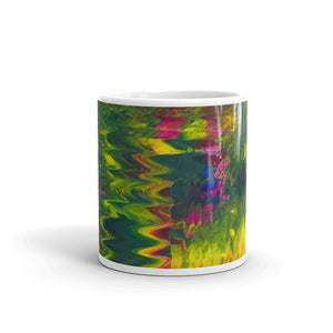 White glossy mug