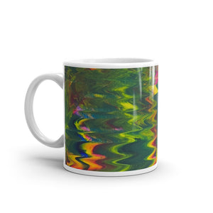 White glossy mug